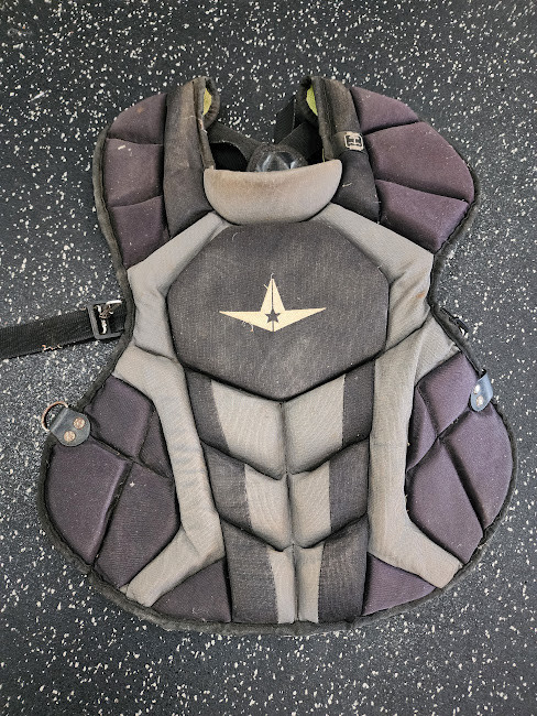 Vist Large View of Product Image Which is Used All-Star CHEST PROTECTOR Catchers Chest Protector Black Intermed
