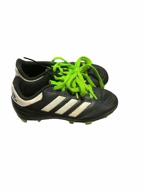 Vist Large View of Product Image Which is Used Adidas GRN/WHITE STRIPE BB/SB Cleats Black Youth 10.5