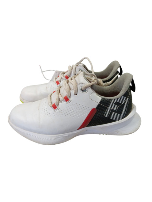 Vist Large View of Product Image Which is Used Foot Joy Jr Golf Shoes White Junior 02