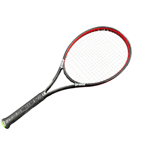 Vist Large View of Product Image Which is Used Prince WARRIIOR 107T Adult Tennis Racquet Black Unknown