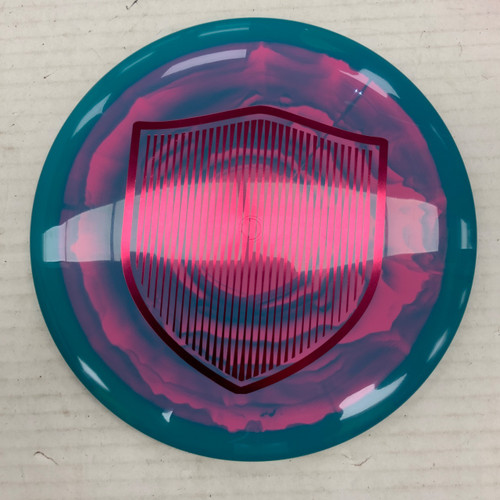 Vist Large View of Product Image Which is Used Discmania SWIRLY S-LINE ESSENCE Disc Golf Driver Teal 171g