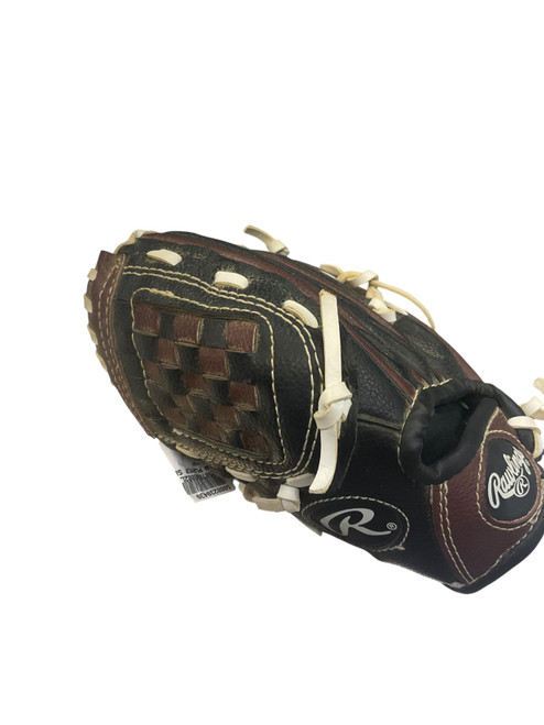 Vist Large View of Product Image Which is Used Rawlings PL90MB BB/SB Glove LH Throw Brown 9"