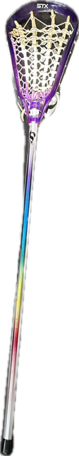 Vist Large View of Product Image Which is Used STX AL6000 Wmn Atk/Mid Lacrosse Stick Purple