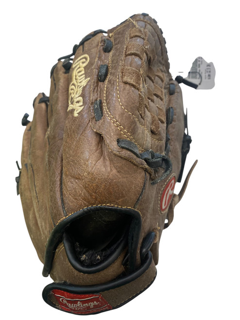 Vist Large View of Product Image Which is Used Rawlings MARK OF A PRO BB/SB Glove RH Throw Brown 12 1/2"