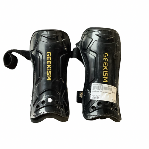 Vist Large View of Product Image Which is Used Soccer Shin Guards Adult Black MD