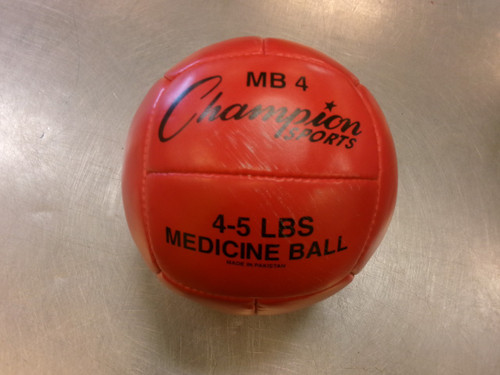 Vist Large View of Product Image Which is Used Champion Sports Medicine Ball Red 5 lb
