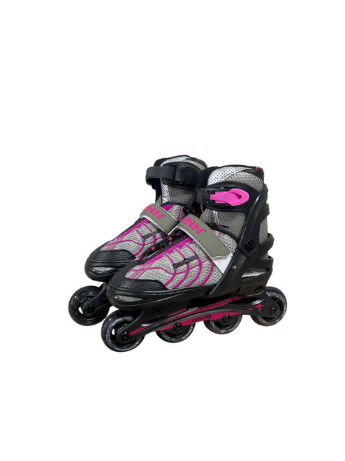 Vist Large View of Product Image Which is Used Schwinn ADJUSTABLE 1-4 Child Rec Fitness Skates Silver Adjustable