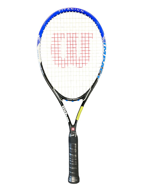 Vist Large View of Product Image Which is Used Wilson IMPACT Adult Tennis Racquet None 4 1/4"