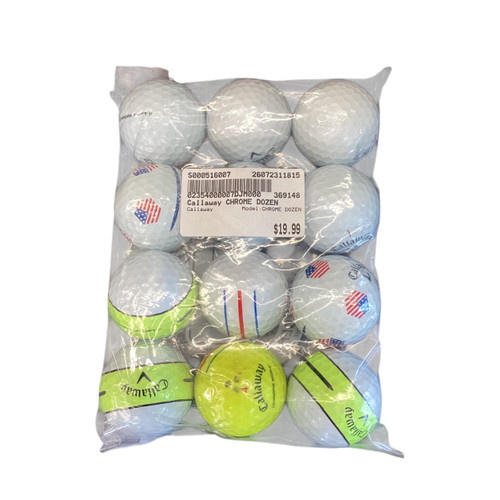 Vist Large View of Product Image Which is Used Callaway CHROME DOZEN 12 Pack - Golf Balls
