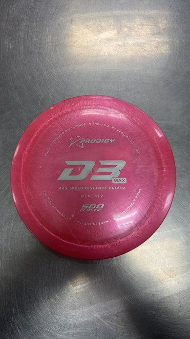 Vist Large View of Product Image Which is Used Prodigy D3 MAX Disc Golf Driver Pink