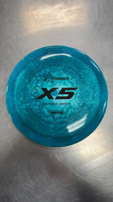 Vist Large View of Product Image Which is Used Prodigy FINAL RUN X5 Disc Golf Driver Royal Blue