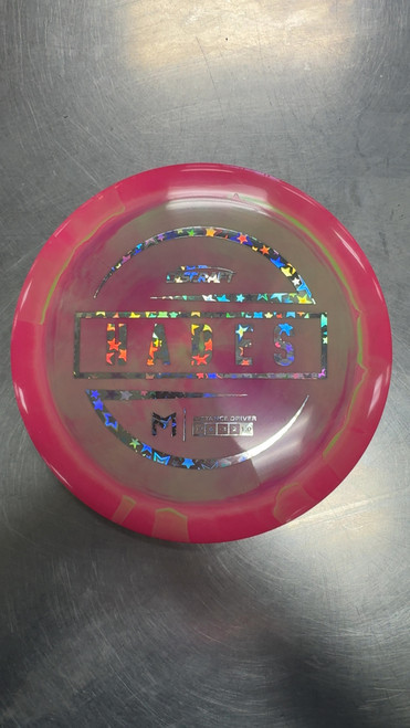 Vist Large View of Product Image Which is Used Discraft PM HADES Disc Golf Driver Pink