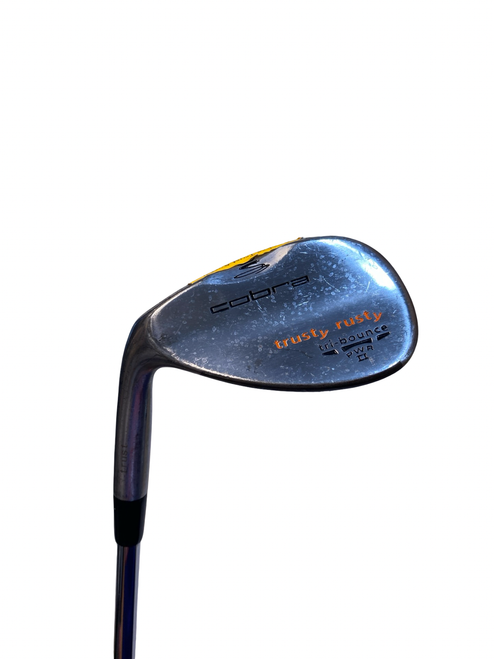 Vist Large View of Product Image Which is Used Cobra TRUSTY RUSTY TRI BOUNCE Golf Wedge Mens LH Sand Wedge