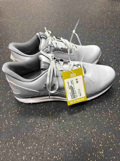Vist Large View of Product Image Which is Used Under Armour Mens Golf Shoes Grey Senior 11.5