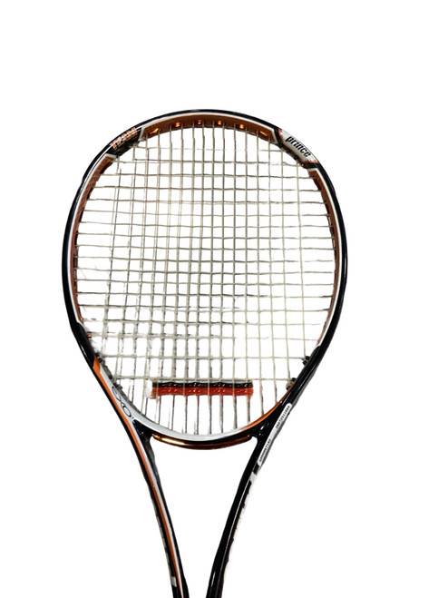 Vist Large View of Product Image Which is Used Prince TOUR TEAM 100 Adult Tennis Racquet Black 4 3/8"