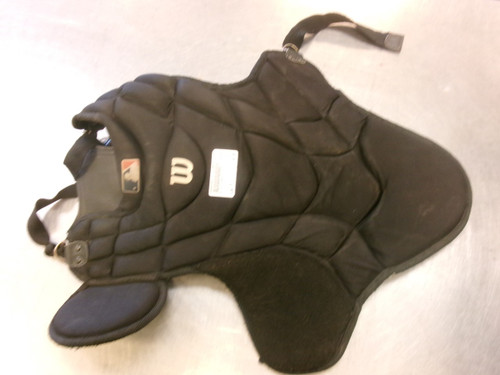 Vist Large View of Product Image Which is Used Wilson CHEST Catchers Chest Protector Black Junior