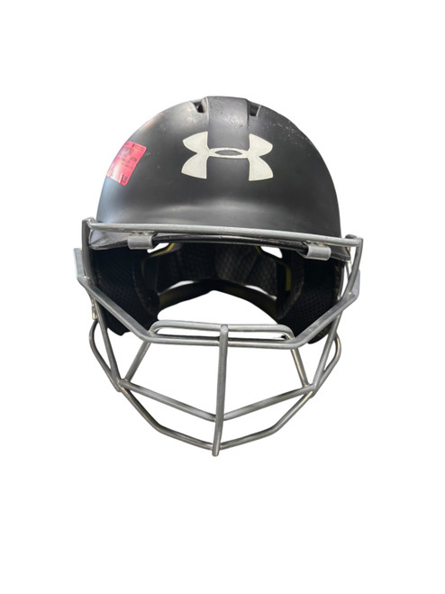 Vist Large View of Product Image Which is Used Under Armour UABH2-110 Batting Helmet w/Mask Black Fits all