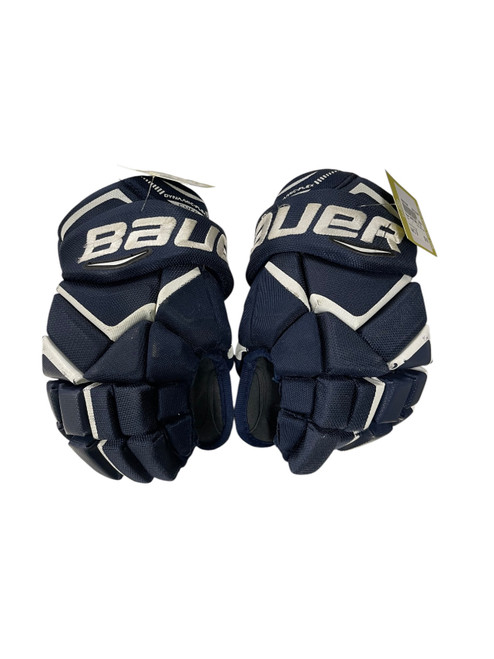 Vist Large View of Product Image Which is Used Bauer VAPOR X800 Junior Gloves Navy Blue 11"