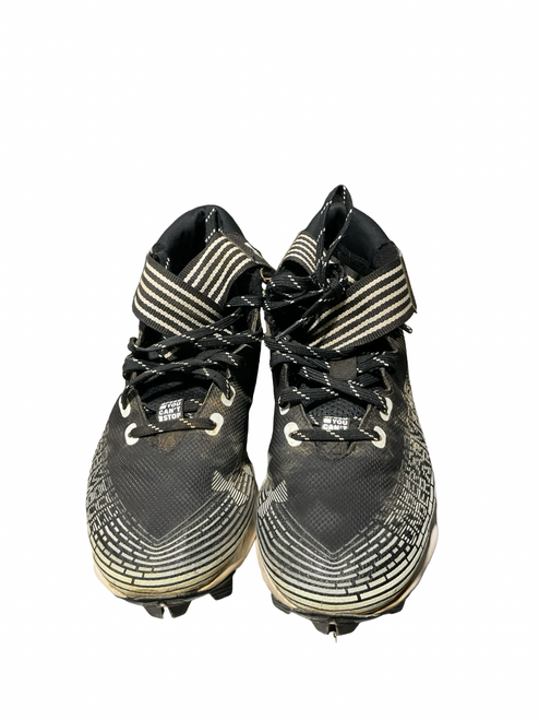 Vist Large View of Product Image Which is Used Under Armour Adult FB Cleats Black Senior 7
