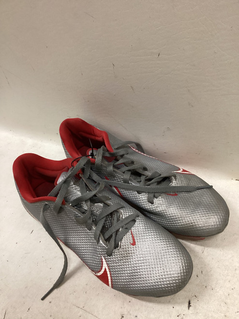 Vist Large View of Product Image Which is Used Nike Adult FB Cleats Grey And Red Senior 9