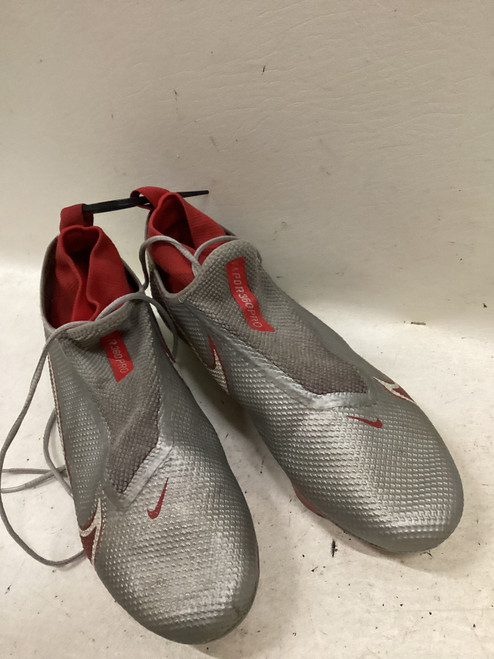 Vist Large View of Product Image Which is Used Nike Adult FB Cleats Grey And Red Senior 9.5