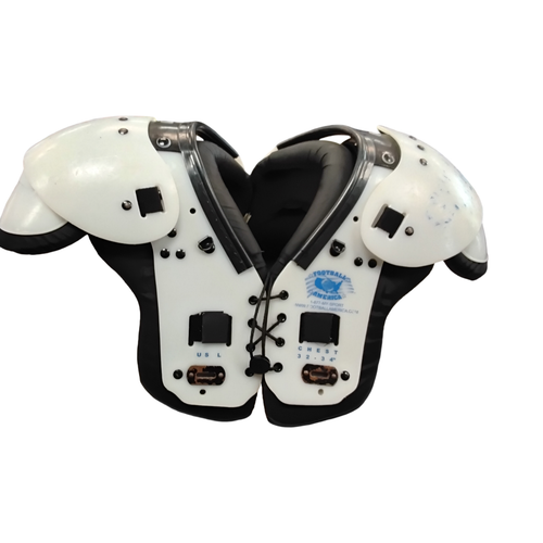 Vist Large View of Product Image Which is Used FOOTBALL AMERICA Jr FB Shoulder Pads Grey LG