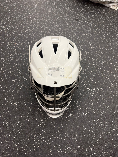 Vist Large View of Product Image Which is Used Cascade CSR Lacrosse Helmet White One Size