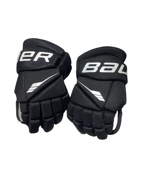 Vist Large View of Product Image Which is Used Bauer LIL SPORT Junior Gloves Black 10"