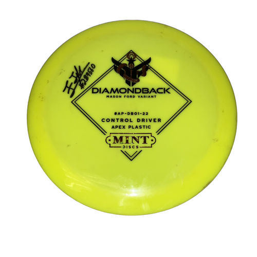 Vist Large View of Product Image Which is Used Mint APEX DIAMONDBACK Disc Golf Driver Optic Yellow 174g