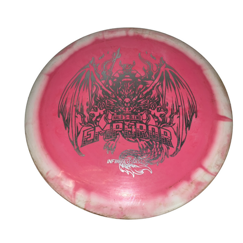 Vist Large View of Product Image Which is Used Innova HALO S BLEND EMPEROR Disc Golf Driver Pink