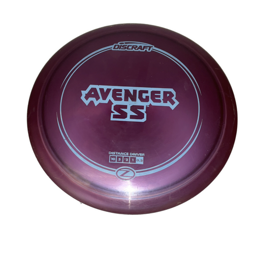 Vist Large View of Product Image Which is Used Discraft Z AVENGER SS Disc Golf Driver Purple 174g
