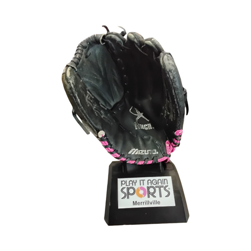 Vist Large View of Product Image Which is Used Mizuno FINCH RH Throw Fastpitch Gloves Brown 11 1/2"