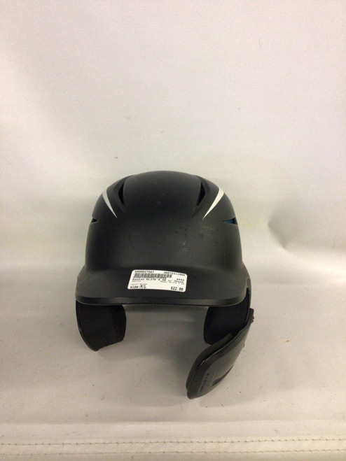 Vist Large View of Product Image Which is Used Easton ELITE X SR Batting Helmet No Mask Black M/L
