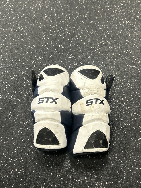 Vist Large View of Product Image Which is Used STX CELL II Lacrosse Arm Pads/Guards White MD