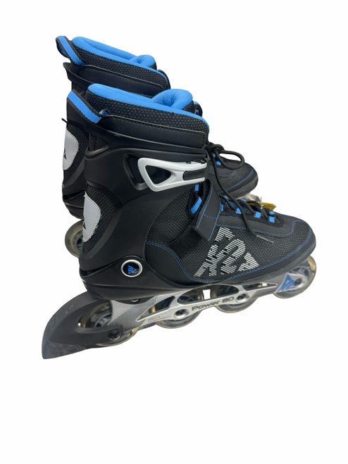 Vist Large View of Product Image Which is Used K2 POWER 80 Senior Rec Fitness Skates Black Senior 10.5