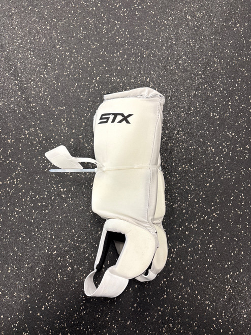 Vist Large View of Product Image Which is Used STX REVERSIBLE SHINS FH Shin Guards White 9"