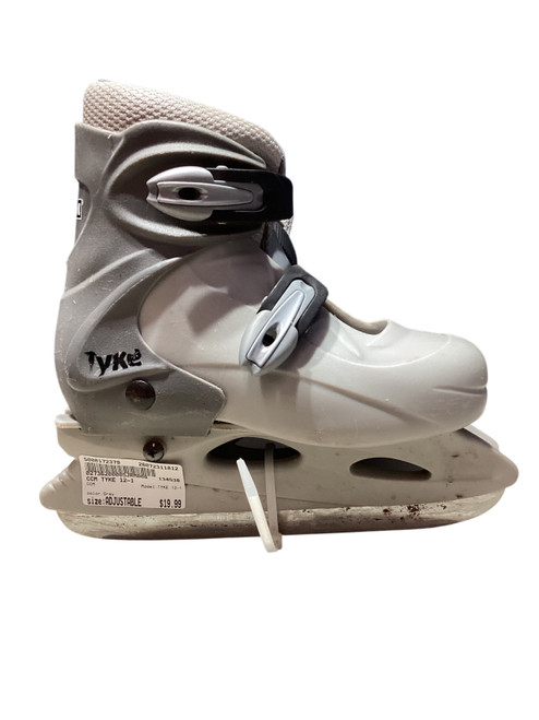 Vist Large View of Product Image Which is Used CCM TYKE 12-1 Boys Softboot Skate Grey Adjustable