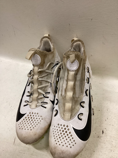 Vist Large View of Product Image Which is Used Nike LAX Cleats Mens White And Optic Yellow Senior 11