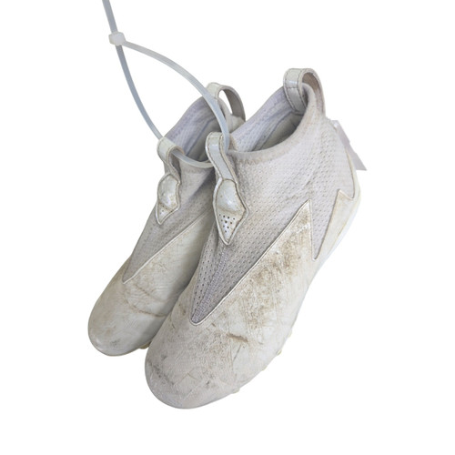 Vist Large View of Product Image Which is Used Jr FB Cleats White Junior 03