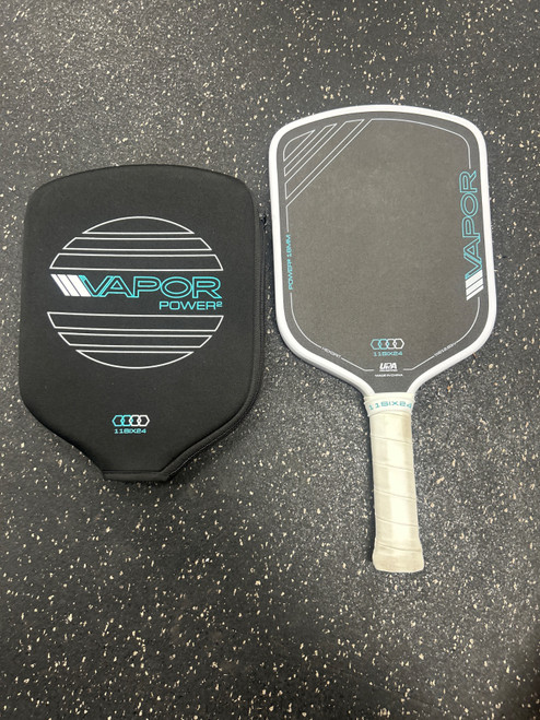 Vist Large View of Product Image Which is Used 11SIX24 VAPOR POWER 2 Pickleball Racquet Black