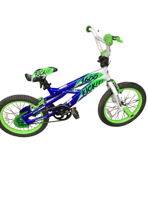 Vist Large View of Product Image Which is Used BMX 1600 KICK IT BMX Bike Boys Green 18"