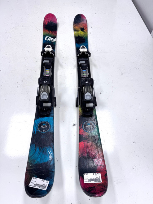 Vist Large View of Product Image Which is Used K2 MISY Girls DH Ski/Binding Green 119 cm