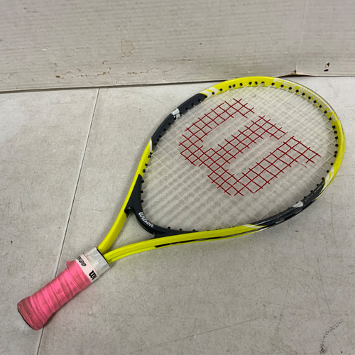 Vist Large View of Product Image Which is Used Wilson FEDERER 19 Junior Tennis Racquet Yellow 19"