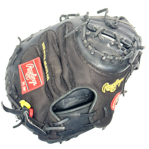 Vist Large View of Product Image Which is Used Rawlings PROYM4 BB/SB Catchers RH Throw Black 34"