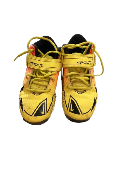 Vist Large View of Product Image Which is Used Nike TROUT BB/SB Cleats Yellow Junior 03.5