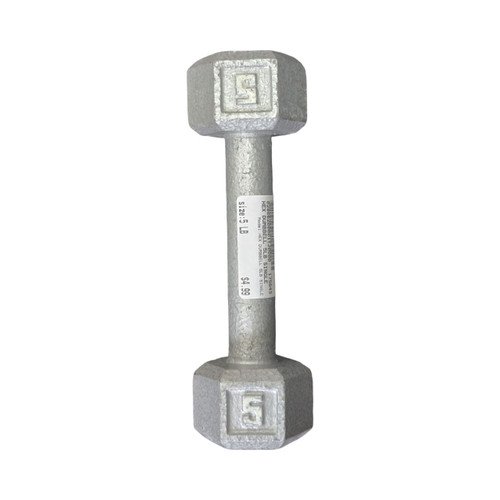 Vist Large View of Product Image Which is Used HEX DUMBBELL 5LB SINGLE Hex Dumbbell (Each) 5 lb