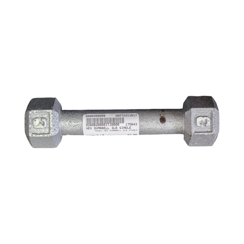 Vist Large View of Product Image Which is Used HEX DUMBBELL 3LB SINGLE Hex Dumbbell (Each) 3 lb