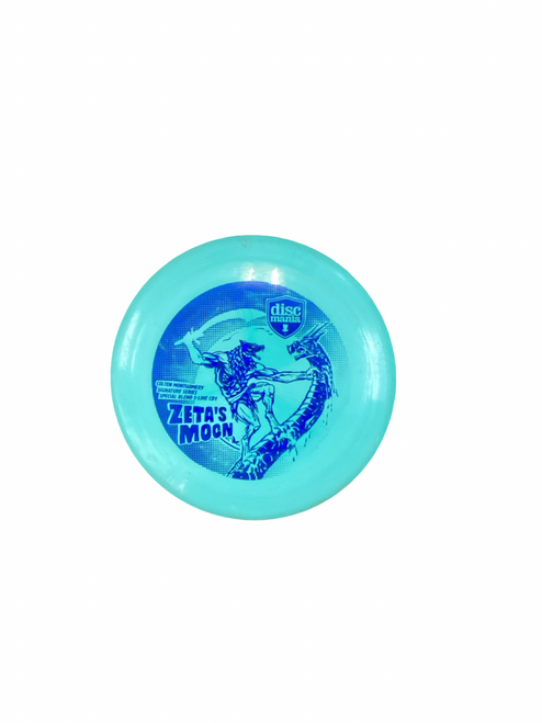 Vist Large View of Product Image Which is Used Discmania ZETAS MOON Disc Golf Driver Carolina Blue