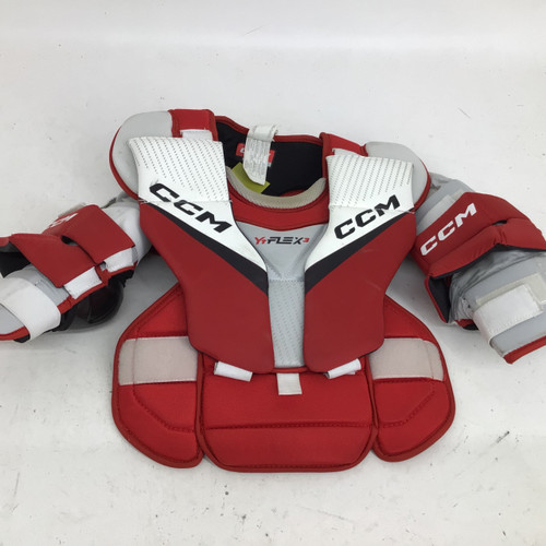 Vist Large View of Product Image Which is Used CCM YTFLEX 3 YOUTH L/XL BODY ARMOUR Youth Body Armor Red L/XL