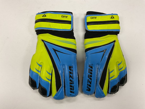 Vist Large View of Product Image Which is Used Vizari AVIO Soccer Goalie Gloves Royal Blue 7
